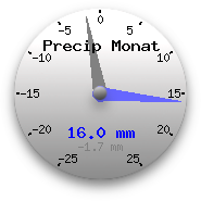 Niederschläge des letzten Mona
ts